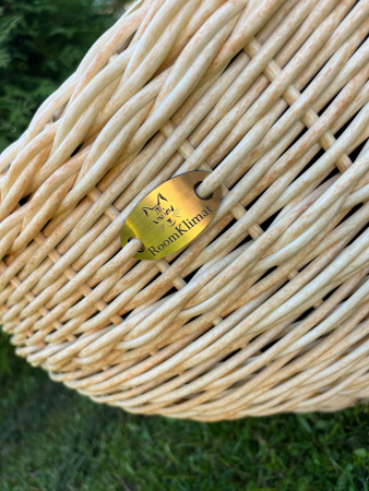 Кашпо-Вазон из искусственного ротанга карри 45 литров